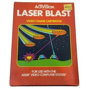 Activision Laser Blast Atari 2600 CIB 1981 Video Game Complete‎ in Box